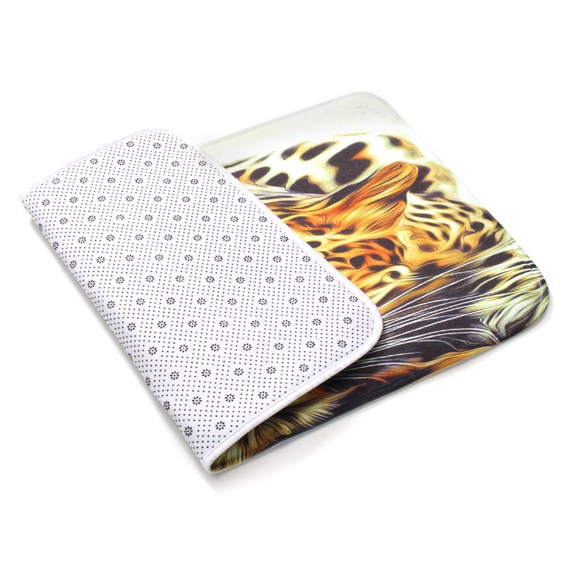 3pcs Leopard Panttern Kućna Kupaonica Protuklizna Podloga Za Tepih Navlake Za Wc Sjedala Set Prostirki