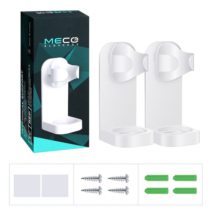 Meco Eleverde 2pcs Creative Traceless Stand Rack Organizator Četkica Za Zube Električna Za Zidni Držač Kupaonski Pribor Koji Štedi Prostor