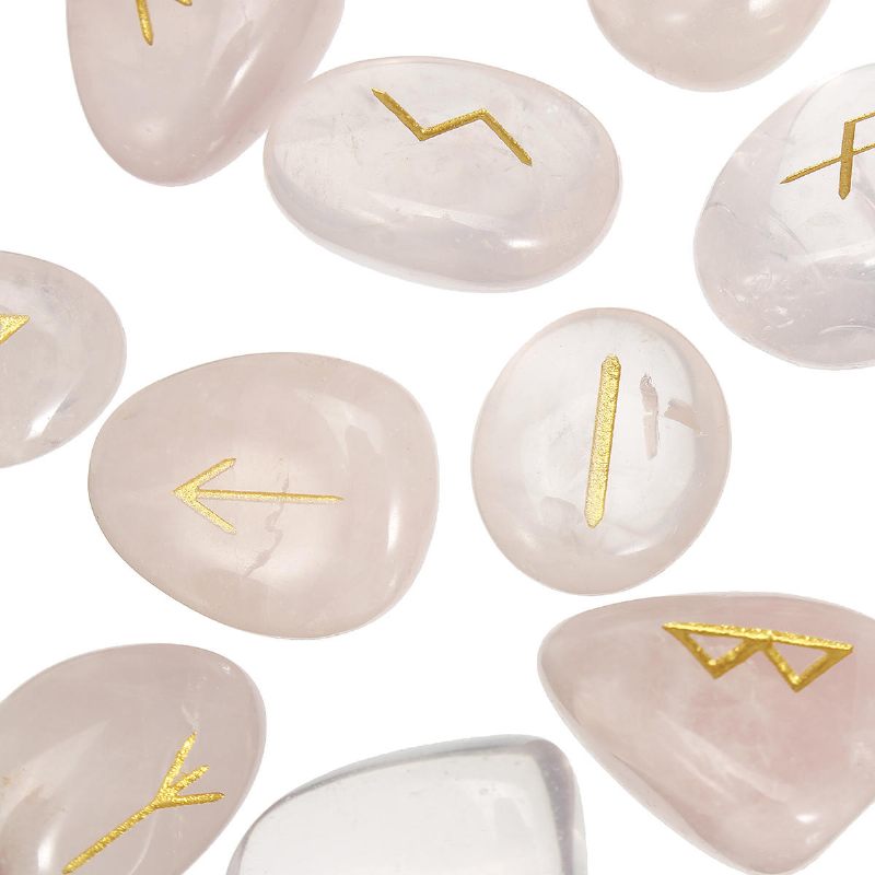 25 Kom/set Gravirano Kamenje Za Čakre Opal Reiki Healing Energy Palm Ukrasi Od Prirodnog Dragog Kamenja