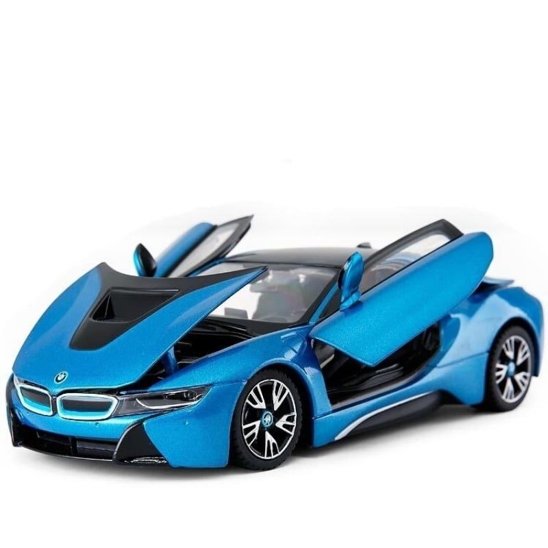 Aluminijski Sportski Automobil Bmw I8 Otvorena Vrata Zvučna Svjetla