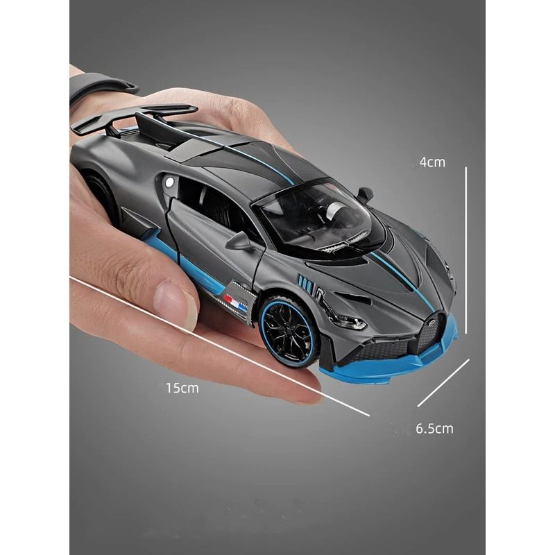 Aluminijski Sportski Automobil Bugatti Divo Otvorena Vrata Zvučna Svjetla