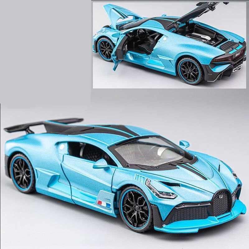 Aluminijski Sportski Automobil Bugatti Divo Otvorena Vrata Zvučna Svjetla