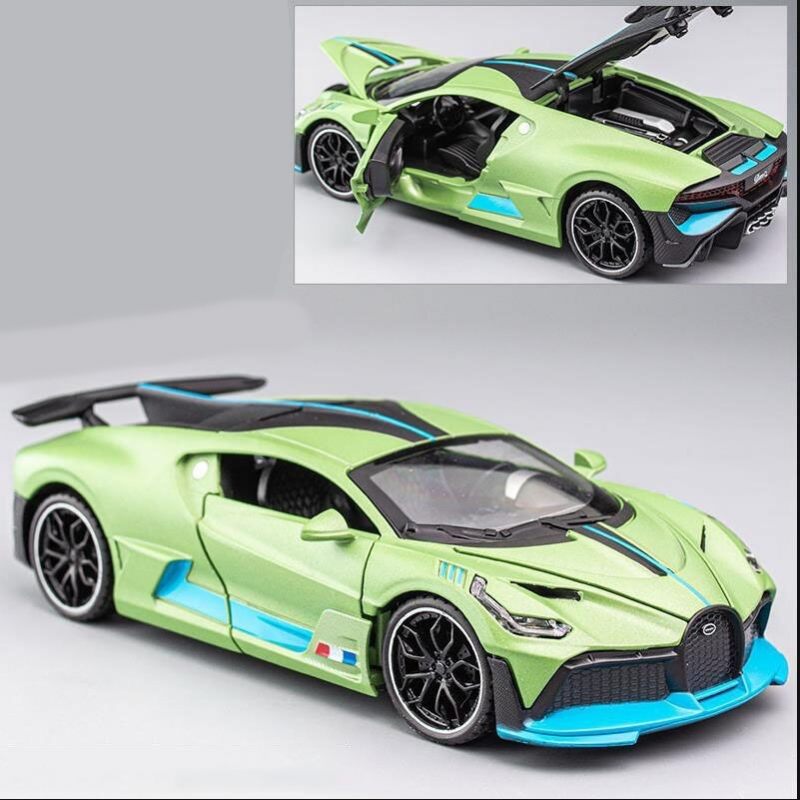 Aluminijski Sportski Automobil Bugatti Divo Otvorena Vrata Zvučna Svjetla