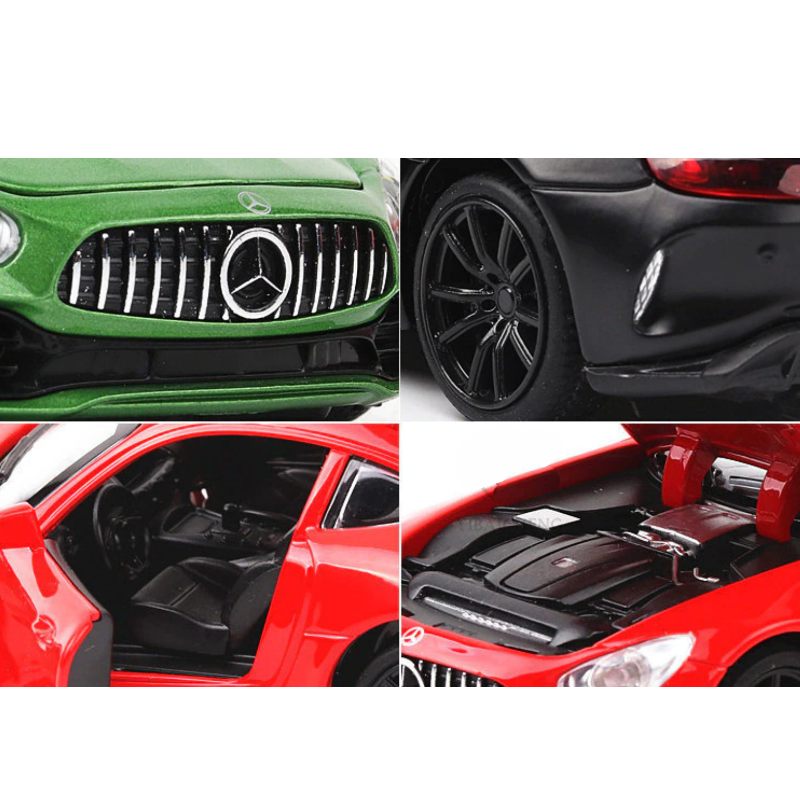 Aluminijski Sportski Automobil Mercedes Amg Gtr Otvorena Vrata Zvučna Svjetla