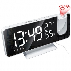 Budilica Led Fm Radio Digital Smart Bijela