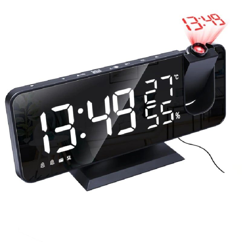 Budilica Led Fm Radio Digital Smart Black