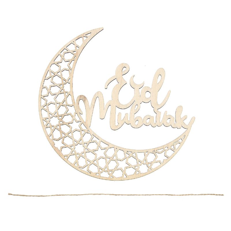 Eid Mubarak Islam Al-fitr Drveni Ukrasni Viseći Znak Poklon Dekoracije Za Dom