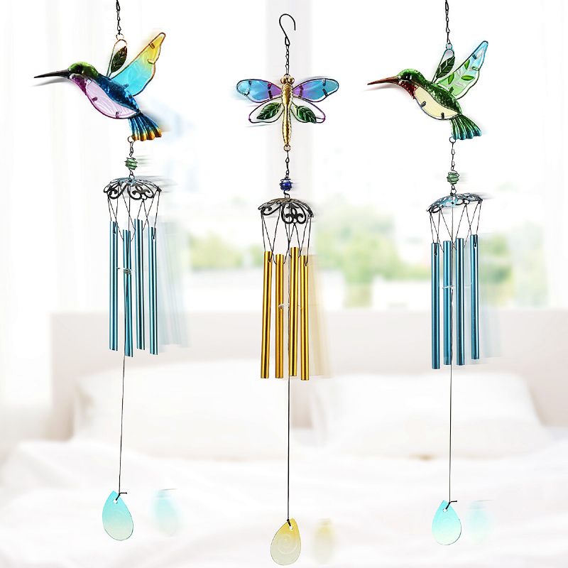 Kolibri Dragonfly Wind Chimes Zvona Viseći Darovi Hvatač Snova Zid Kuće Dekoracija Automobila