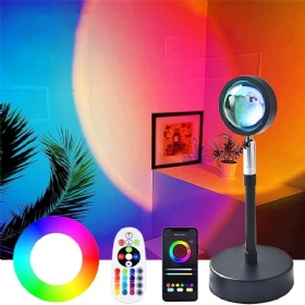 Lampa Za Zalazak Sunca S Daljinskim Rgb Led Noćnim Svjetlom