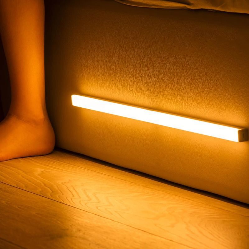 Led Noćno Svjetlo Senzor Pokreta Bežična Usb Punjiva Noćna Lampa