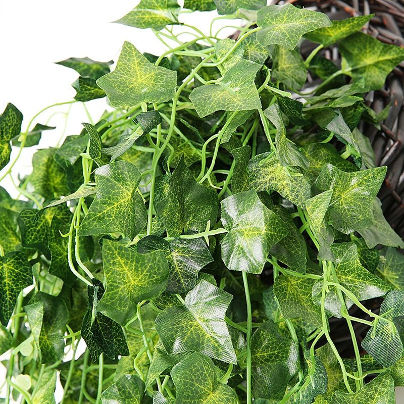 Umjetne Zelene Biljke Dekoracija Viseće Lišće Bršljana Zid Kućnog Vrta