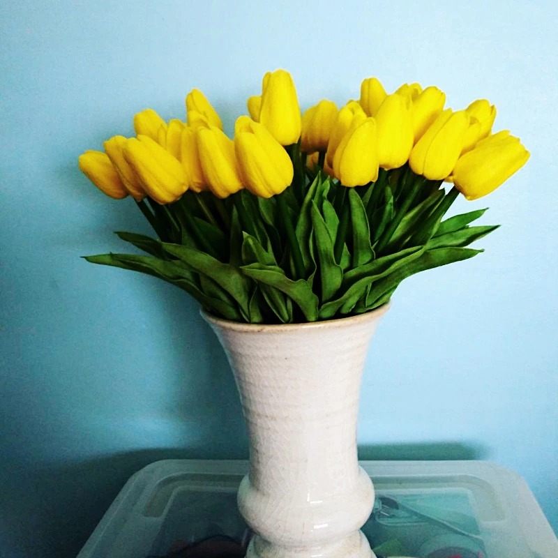 Umjetni Tulipani 10kom Pu Pravi Cvijet Na Dodir