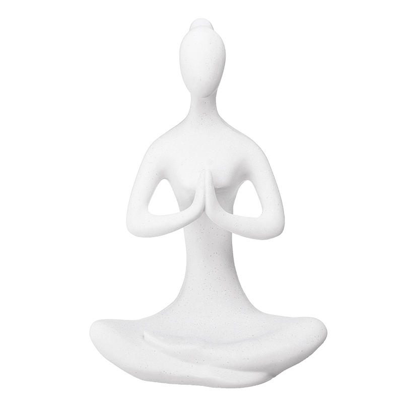 Yoga Lady Ornament Figurice Kućni Unutarnji Vanjski Vrtni Ukrasi Budistički Kip Kreativni Dar