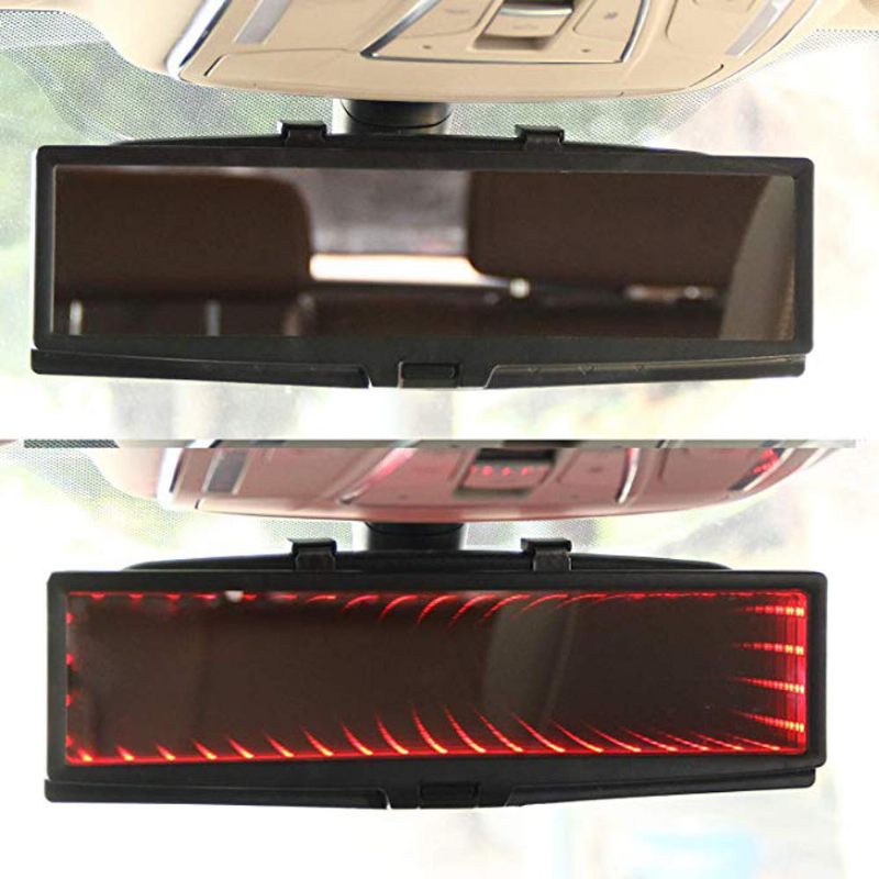 3d Auto Led Interijer Anti-glare Retrovizor Hd Širokokutno Ravno Reflektorsko Ogledalo Podesivo