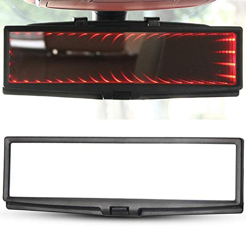 3d Auto Led Interijer Anti-glare Retrovizor Hd Širokokutno Ravno Reflektorsko Ogledalo Podesivo