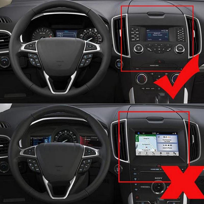 4 Kom/set Automobila Alu Dekoracija Stereo Gumb Prsten Krug Gumba Klima Uređaja Za Za Ford Edge