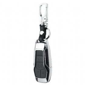 Alloy Smart Remote Key Shell Pu Kožna Torbica Za Ford Lincoln 4/5 Gumb