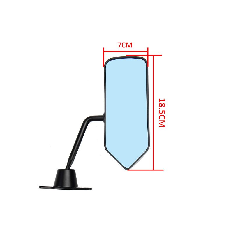 Univerzalno Bočno Retrovizor Za Automobil Wing Mirror Konveksno Staklo Crno (lh+rh) Uk-2