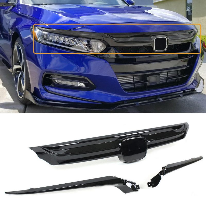 Za 2023-2019 10th Gen Honda Accord Sedan Jdm Sport Style Rešetka Sjajno Crna