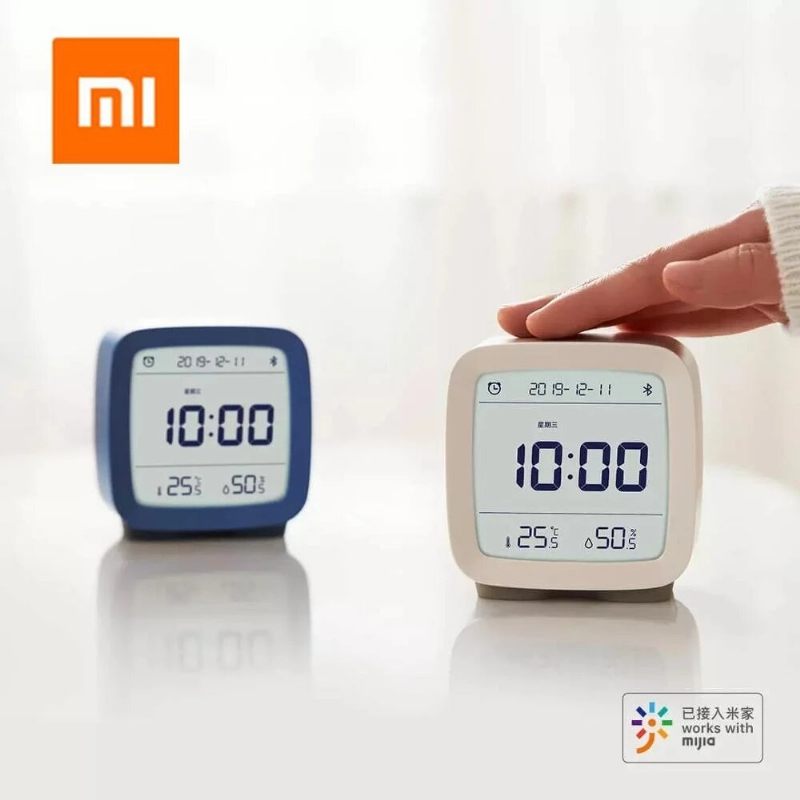 Xiaomi Cleargrass Bluetooth Budilica Pametna Kontrola Temperatura Vlažnost Zaslon Lcd Podesivi Noćni Sat Rad S Mijia App