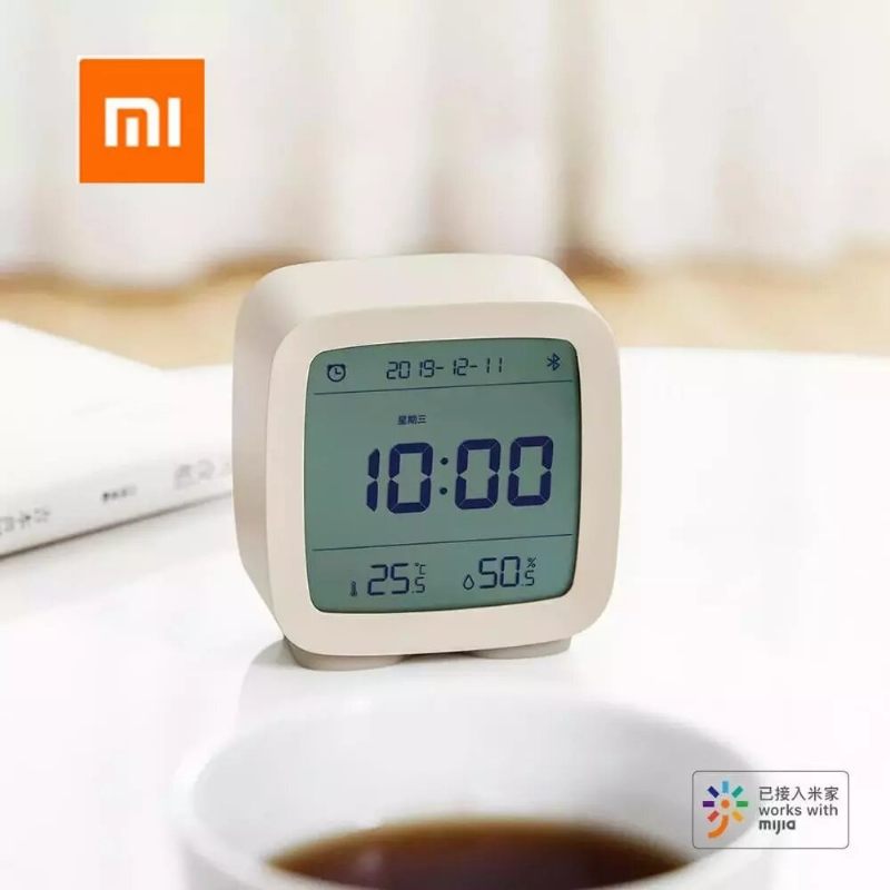 Xiaomi Cleargrass Bluetooth Budilica Pametna Kontrola Temperatura Vlažnost Zaslon Lcd Podesivi Noćni Sat Rad S Mijia App