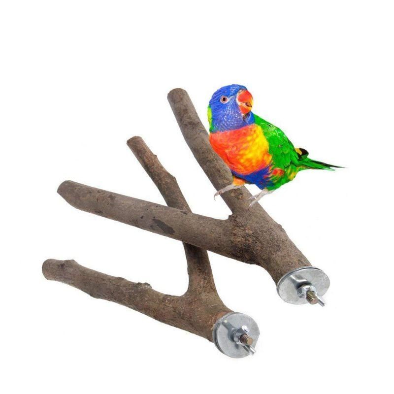 Parrot Wood Branch Stand Rack Igračka