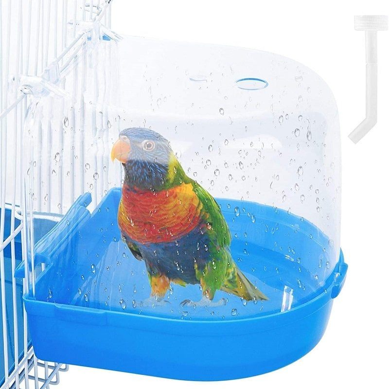 Prozirna Plastična Viseća Kutija Za Čišćenje Kade Za Ptice