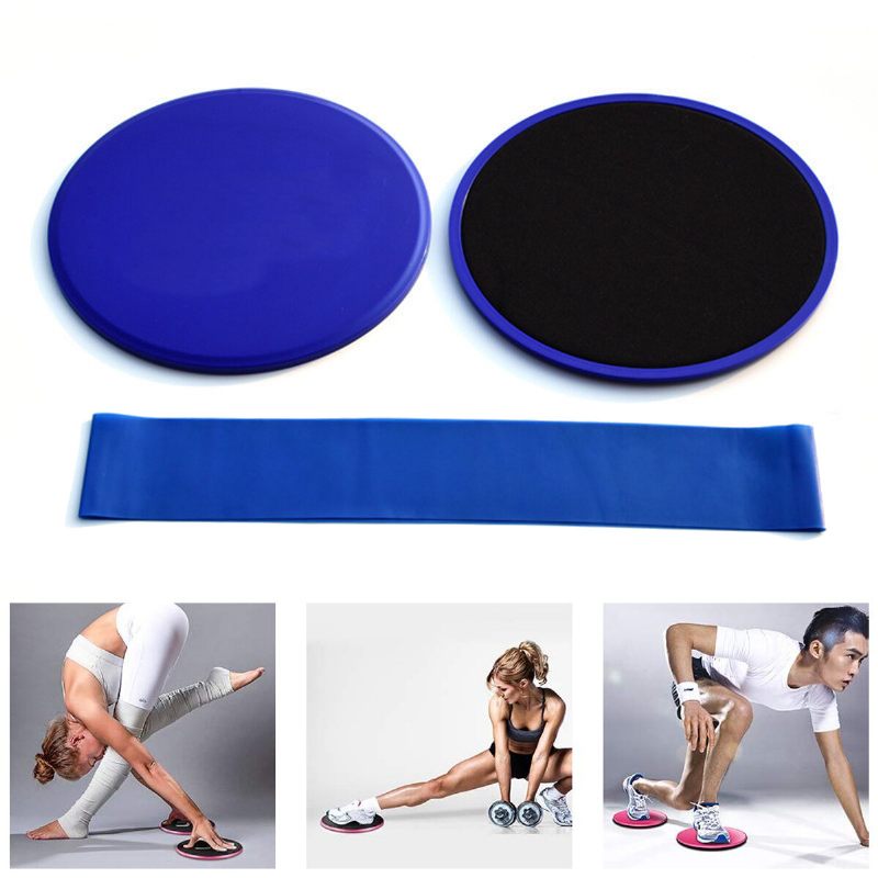 3 Kom Fitness Core Sliders Set Otpornih Traka Protiv Klizanja Klizač Sport Yoga Mats