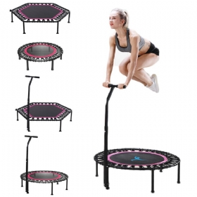 40"/50" Fitness Tihi Mini Trampolin S Podesivom Ručkom Odrasli Djeca Bungee Rebounder Skokovi Za Vježbanje U Teretani