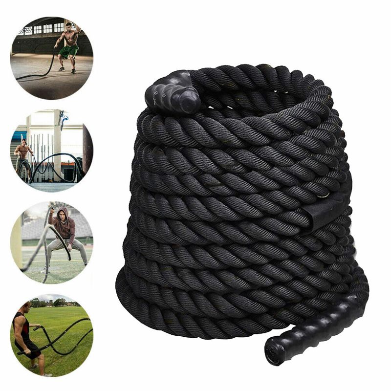 9m Duljine Fitness Battle Rope Teško Uže Za Preskakanje Opterećena Borbena Užad Za Držač Alati Za Vježbanje U Teretani