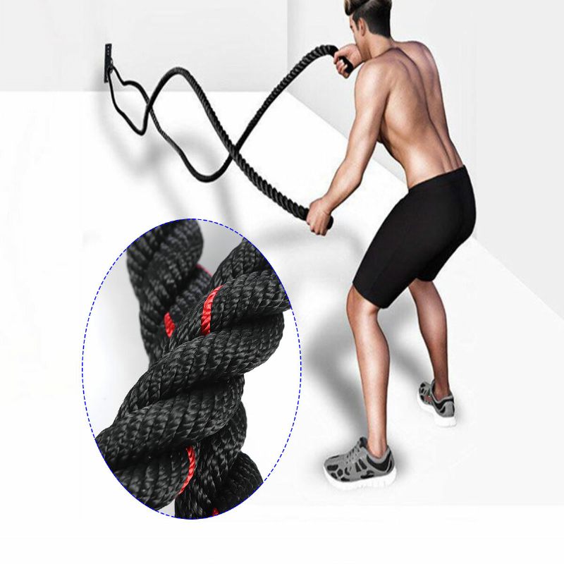 9m Duljine Fitness Battle Rope Teško Uže Za Preskakanje Opterećena Borbena Užad Za Držač Alati Za Vježbanje U Teretani