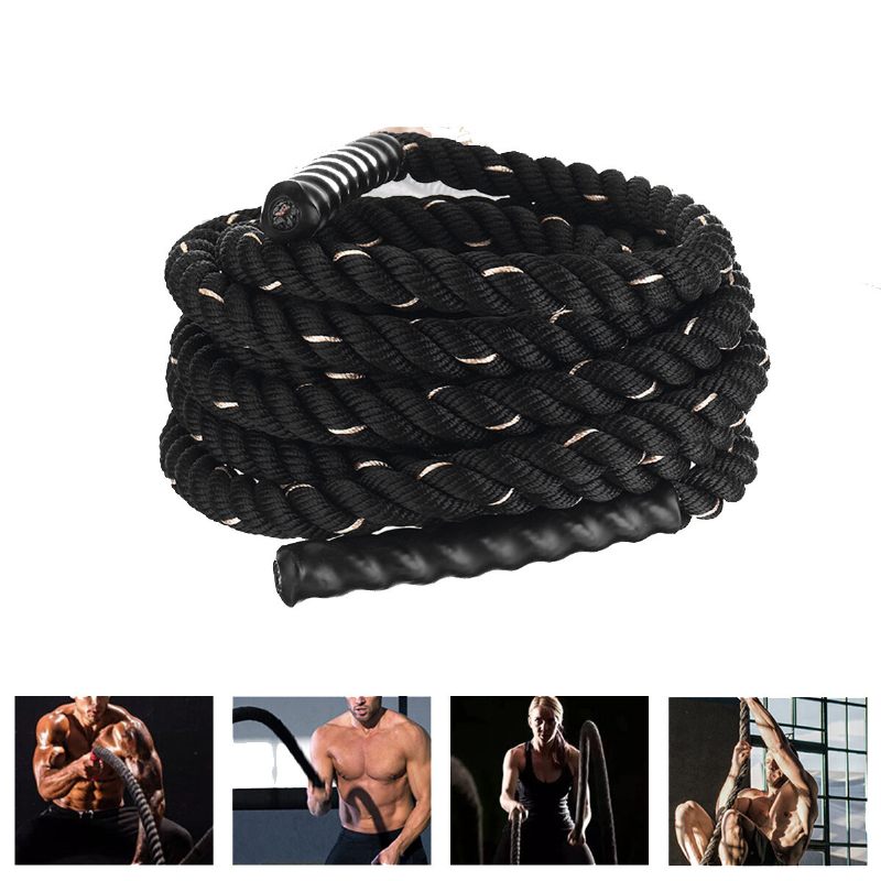 Dia.38mm 9m/12m Battle Rope Vježbanje U Teretani Mišića Fitness Valovito Uže Uže Alati Za Vježbu