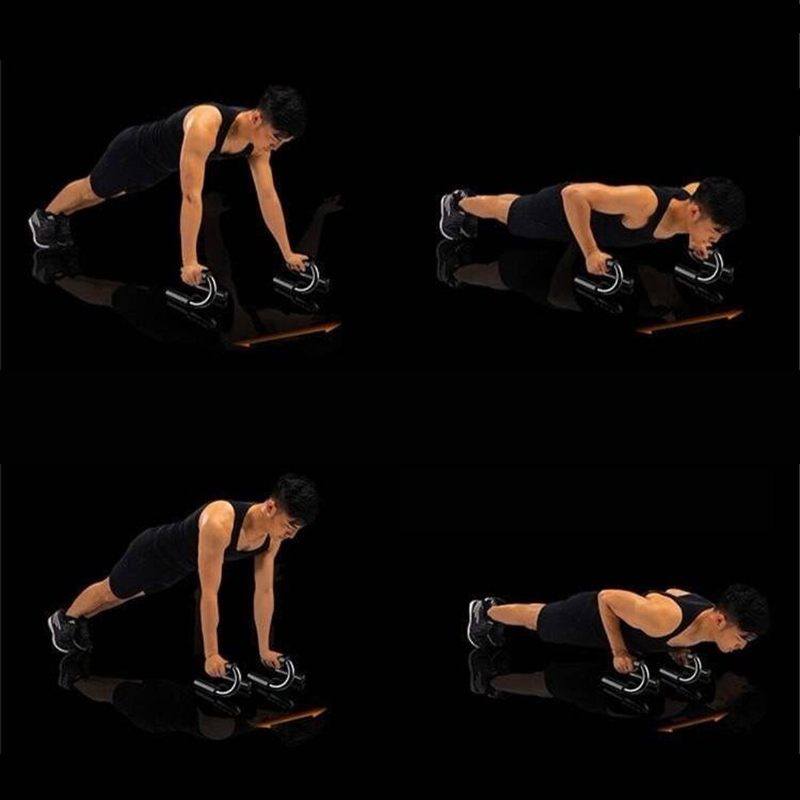 Home Fitness Set Za Vježbanje Snage Kotač Za Trbušne Mišiće Push Up Stand Rukavice Hvataljka Za Ruke Uže Za Skakanje