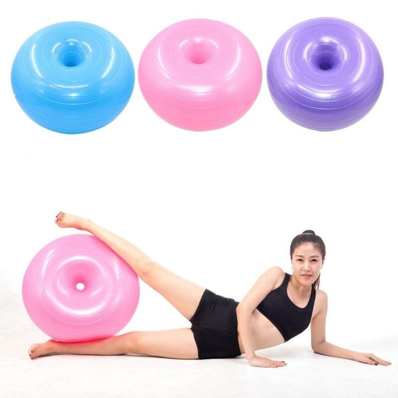 Loptice Za Jogu Od 50 cm Donut Vježbe Protiv Pucanja Bola Fitness Lopte Klizanja Lopta Za Teretanu Pilates Masaža S Pumpom