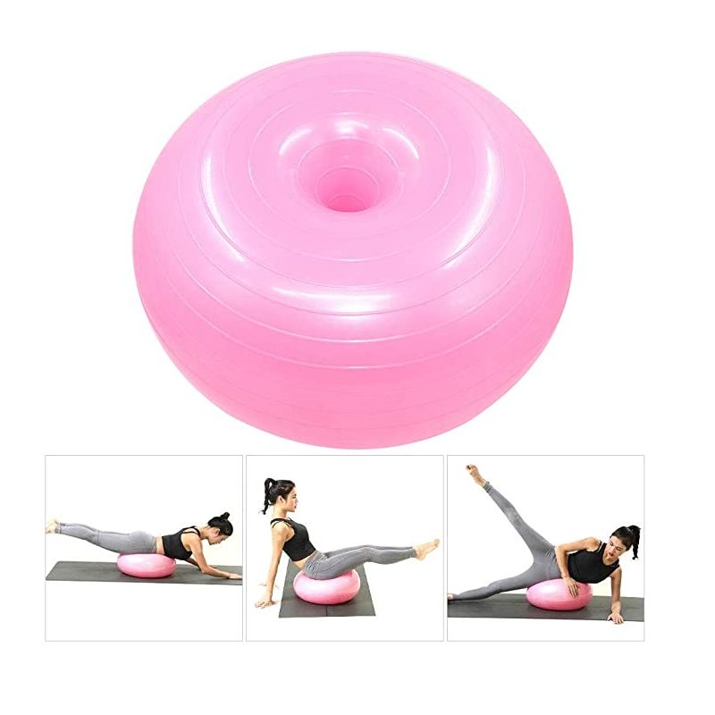 Loptice Za Jogu Od 50 cm Donut Vježbe Protiv Pucanja Bola Fitness Lopte Klizanja Lopta Za Teretanu Pilates Masaža S Pumpom