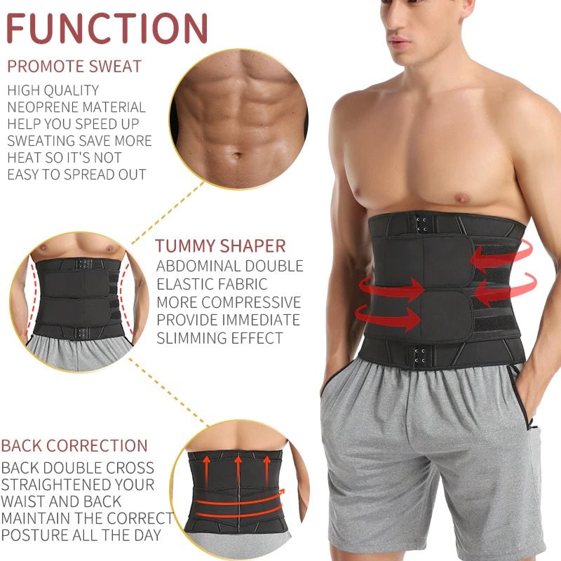 Muškarci Waist Trainer Fitness Slimming Belt Sauna Body Shaper Steznik Za Trbuh