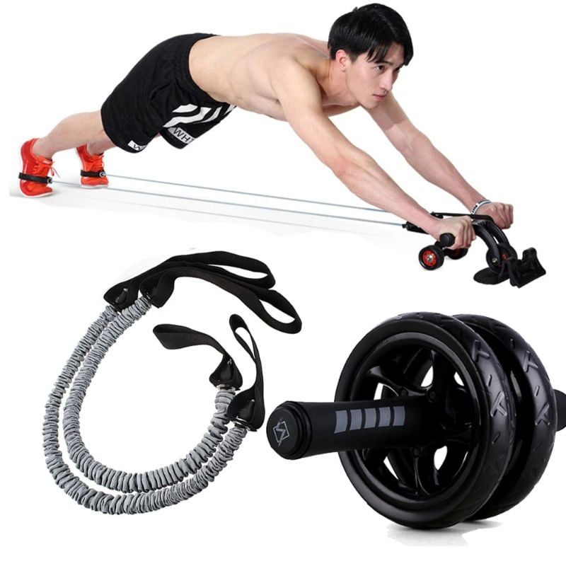 Pull Rope Waist Abdomin Core Workout Trbušnjaci Vježba Za Mršavljenje Doma