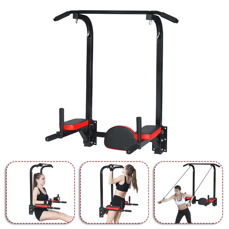 Pull Up Šipka Zidni Nosač Chin Up Dip Station Power Tower Teretana Kućni Fitness Sportovi