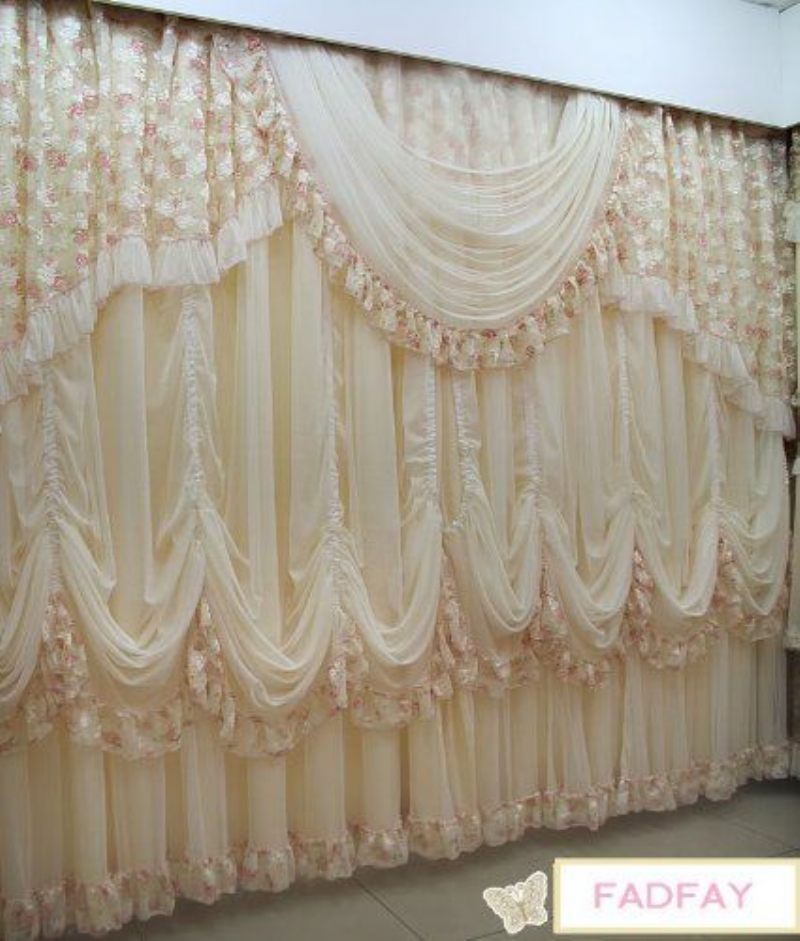 Kućni Tekstil Zavjese Po Narudžbi Europske Luksuzne Za Vjenčanje Kraljevski Vjenčani Ukrasi 2 Panela