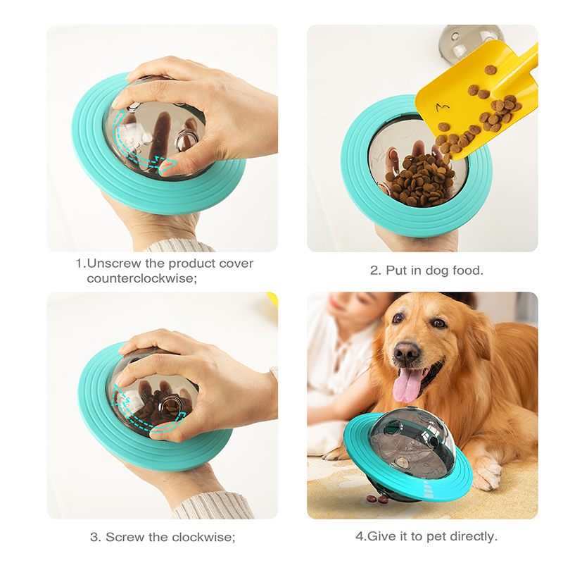 Leteći Disk Igračke Za Pse Slow Food Feeder Lopta Puppy Iq Trening