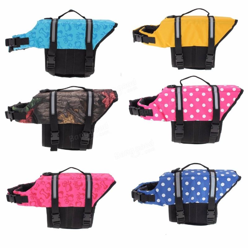 M Pet Aquatic Reflective Preserver Plutajući Prsluk Dog Cat Saver Spasilački Novo