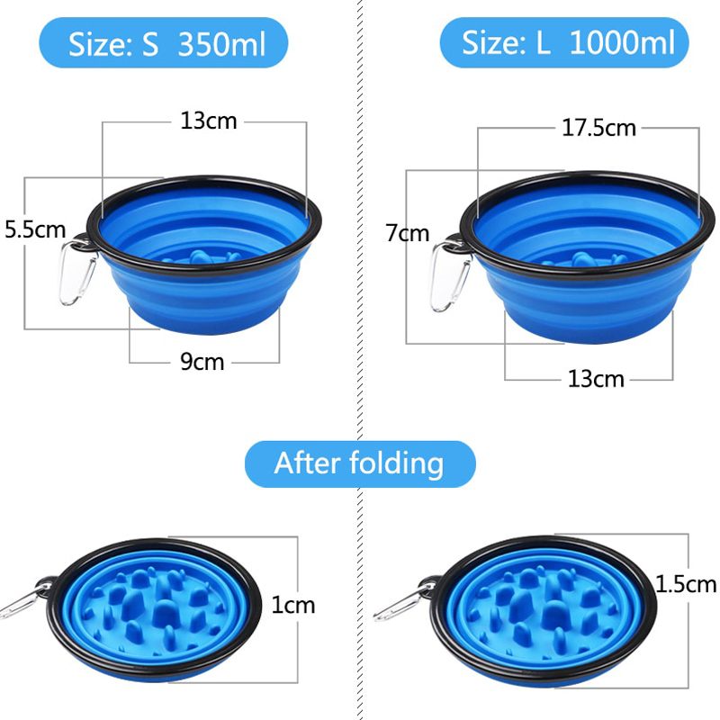 Prijenosna Zdjela Za Hranjenje Kućnih Ljubimaca Sklopiva Za Hranu I Vodu