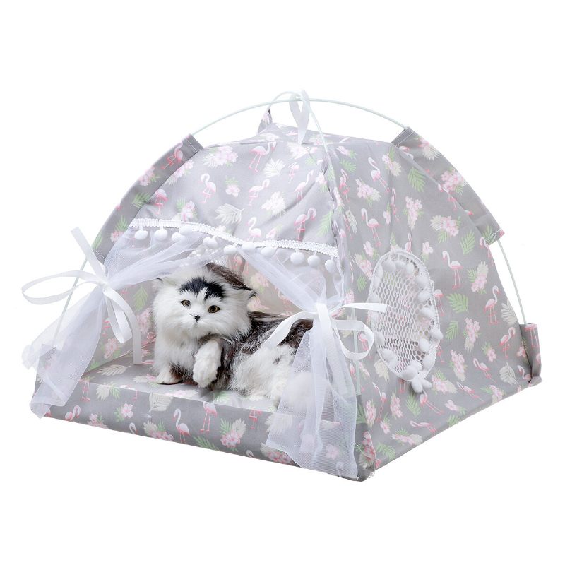 Šator Za Kućne Ljubimce Krevet Za Mačke Kućica Za Štene Jastuk Podloga Za Flamingo Uzorak Indo