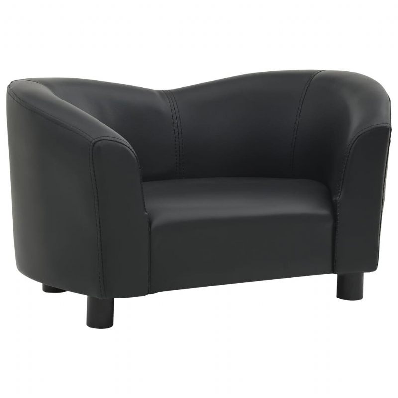 Sofa Za Pse Crna 26.4" X 16.1" X 15.4" Umjetna Koža