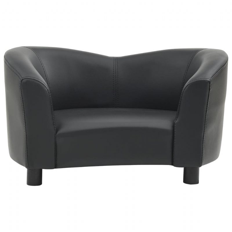 Sofa Za Pse Crna 26.4" X 16.1" X 15.4" Umjetna Koža