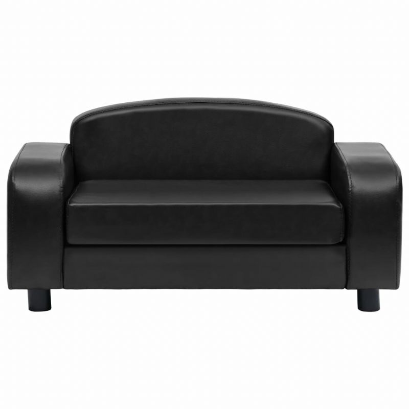 Sofa Za Pse Crna 31.5" X 19.7" X 15.7" Od Umjetne Kože