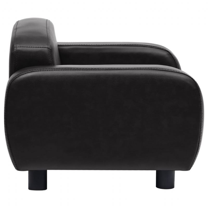 Sofa Za Pse Crna 31.5" X 19.7" X 15.7" Od Umjetne Kože