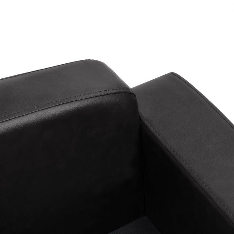 Sofa Za Pse Crna 31.5" X 19.7" X 15.7" Od Umjetne Kože