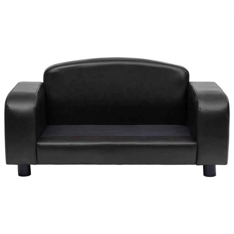 Sofa Za Pse Crna 31.5" X 19.7" X 15.7" Od Umjetne Kože