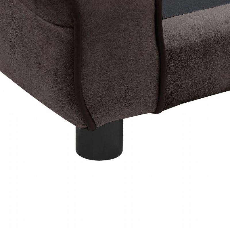 Sofa Za Pse Smeđa 28.3"x17.7"x11.8" Pliš